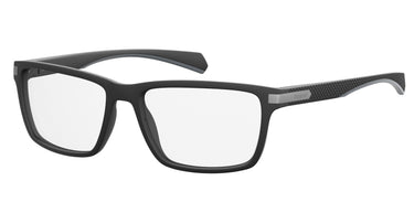Premium Men Polaroid Eyeglasses: PLD D354 - Matte Black - SpecSMART Eye Clinic (Diagonal View)